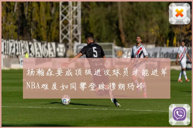 杨瀚森要成顶级进攻球员才能进军NBA难度如同攀登珠穆朗玛峰